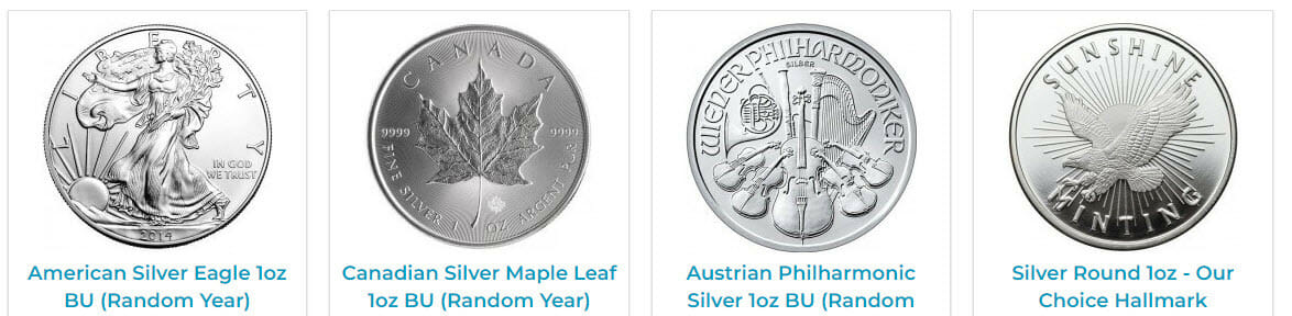 silver coins- silver bullion coins